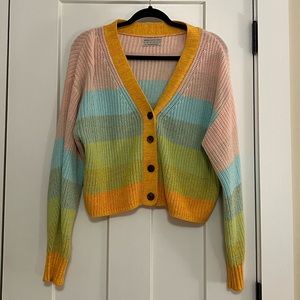 Urban Outfitters | Rainbow Striped Cardigan